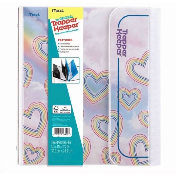Mead The Original Trapper Keeper 1" Ring Binder Happy Back To School Binder - Picture 2 of 11